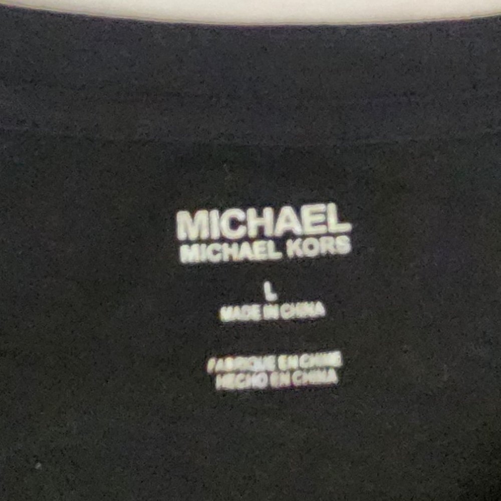 Women's Black Michael Michael Kors-Paris, NY- T Shirt. NWT - Picture 11 of 13